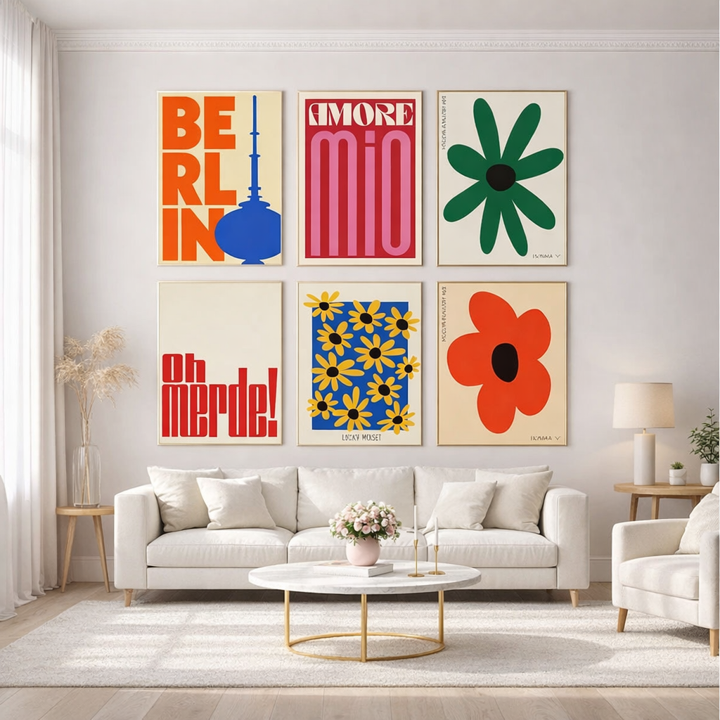 Boho Botanical Canvas Prints | Modern Abstract Flower Gallery