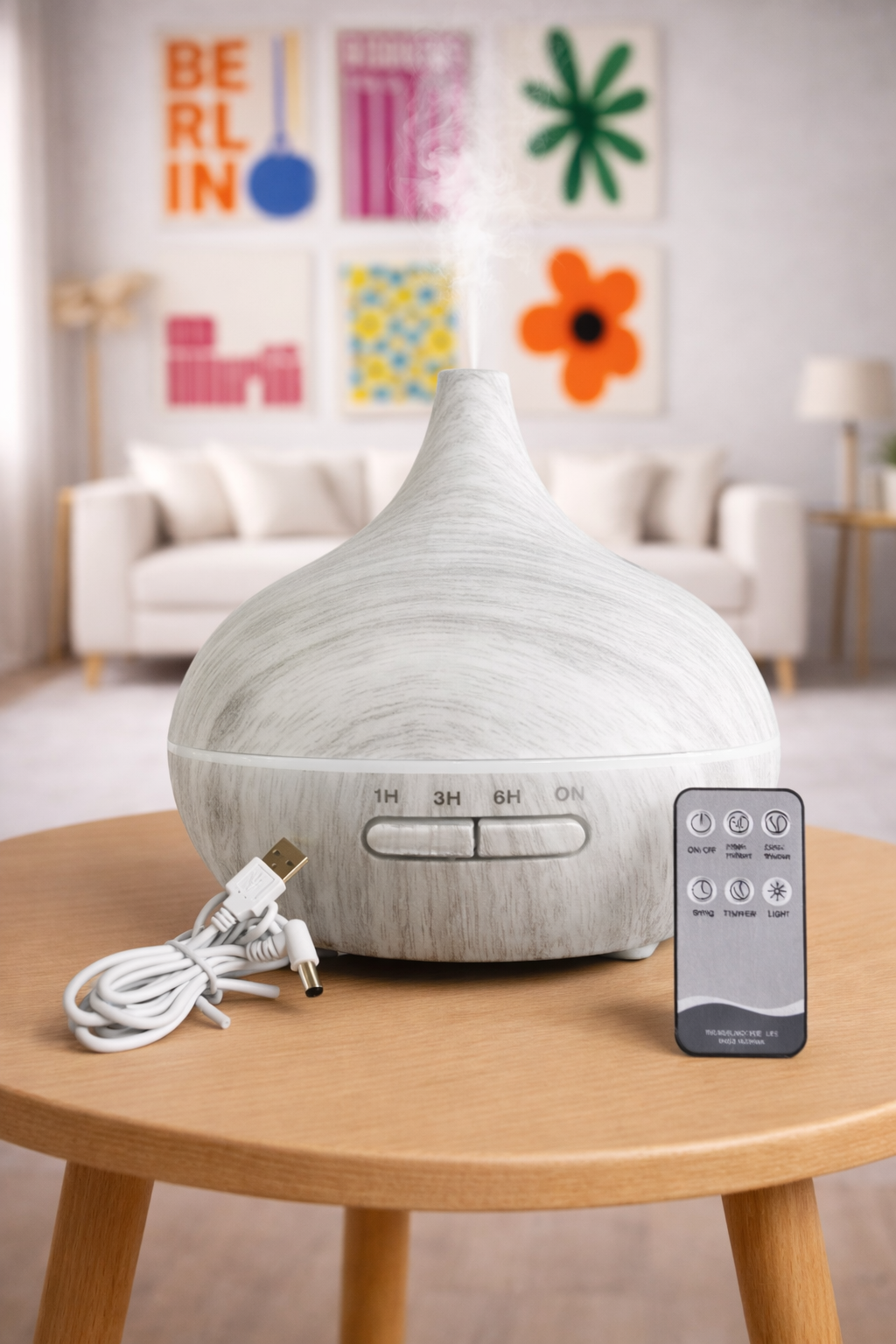 Aurora Flame - USB Aroma Diffuser & Ultrasonic Humidifier