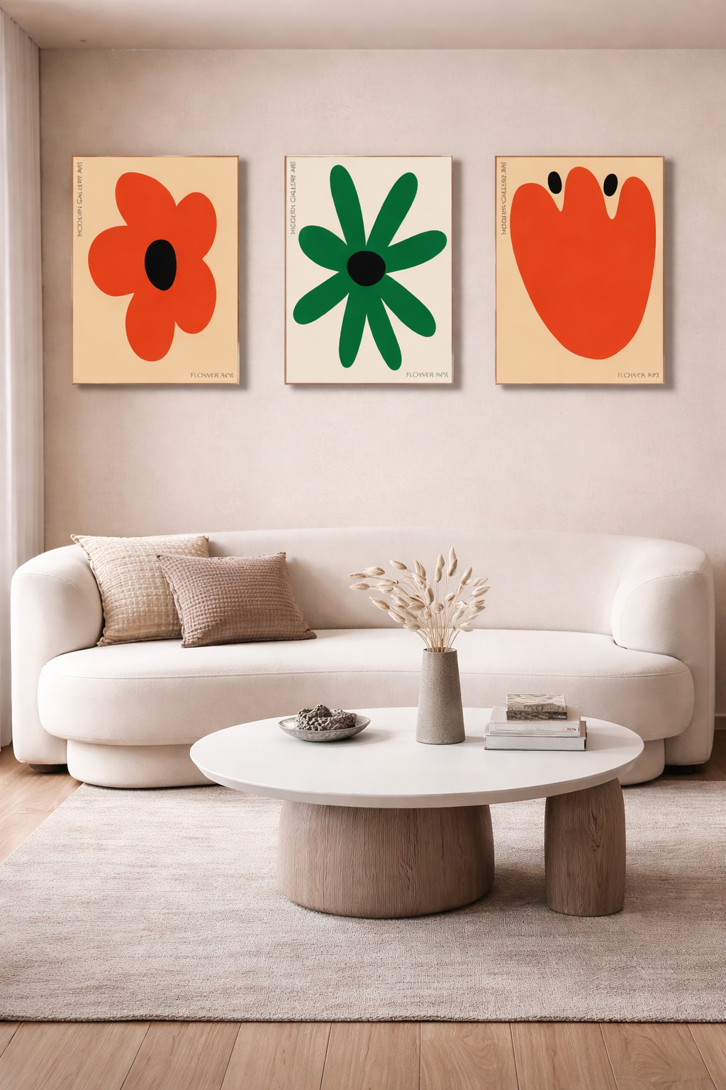 Boho Botanical Canvas Prints | Modern Abstract Flower Gallery