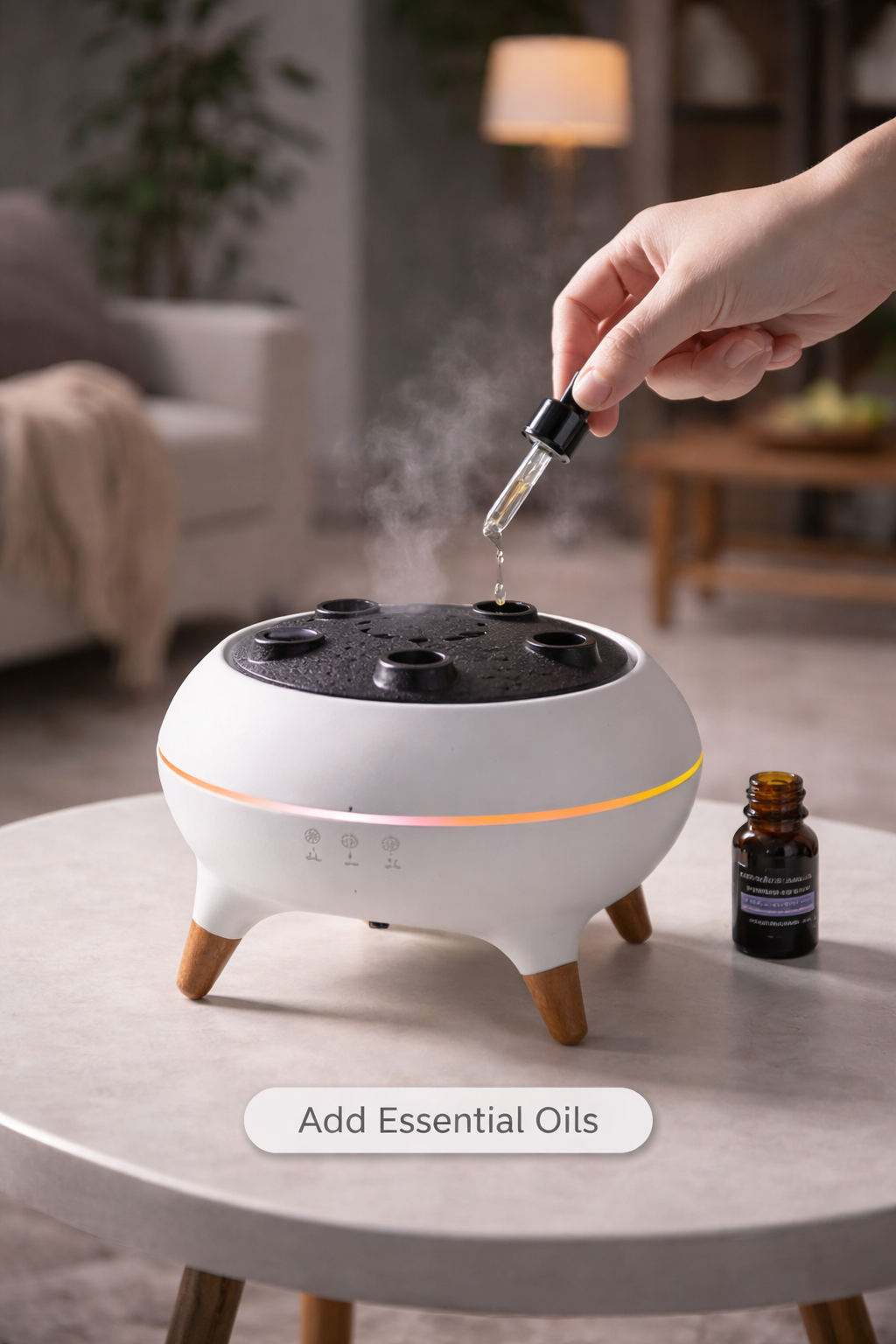 The Kinetic AquaGlow Diffuser & Humidifier