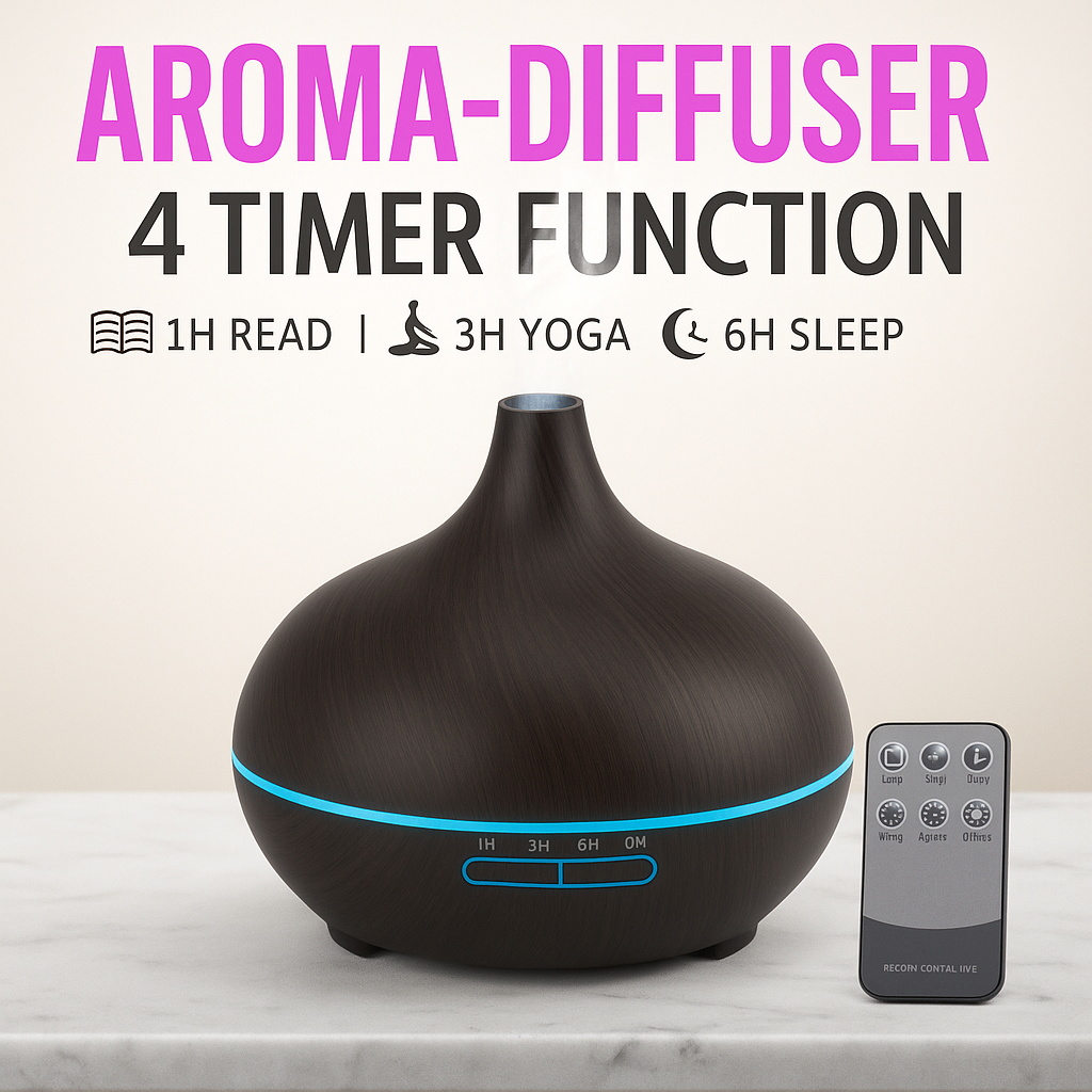 Aurora Flame - USB Aroma Diffuser & Ultrasonic Humidifier