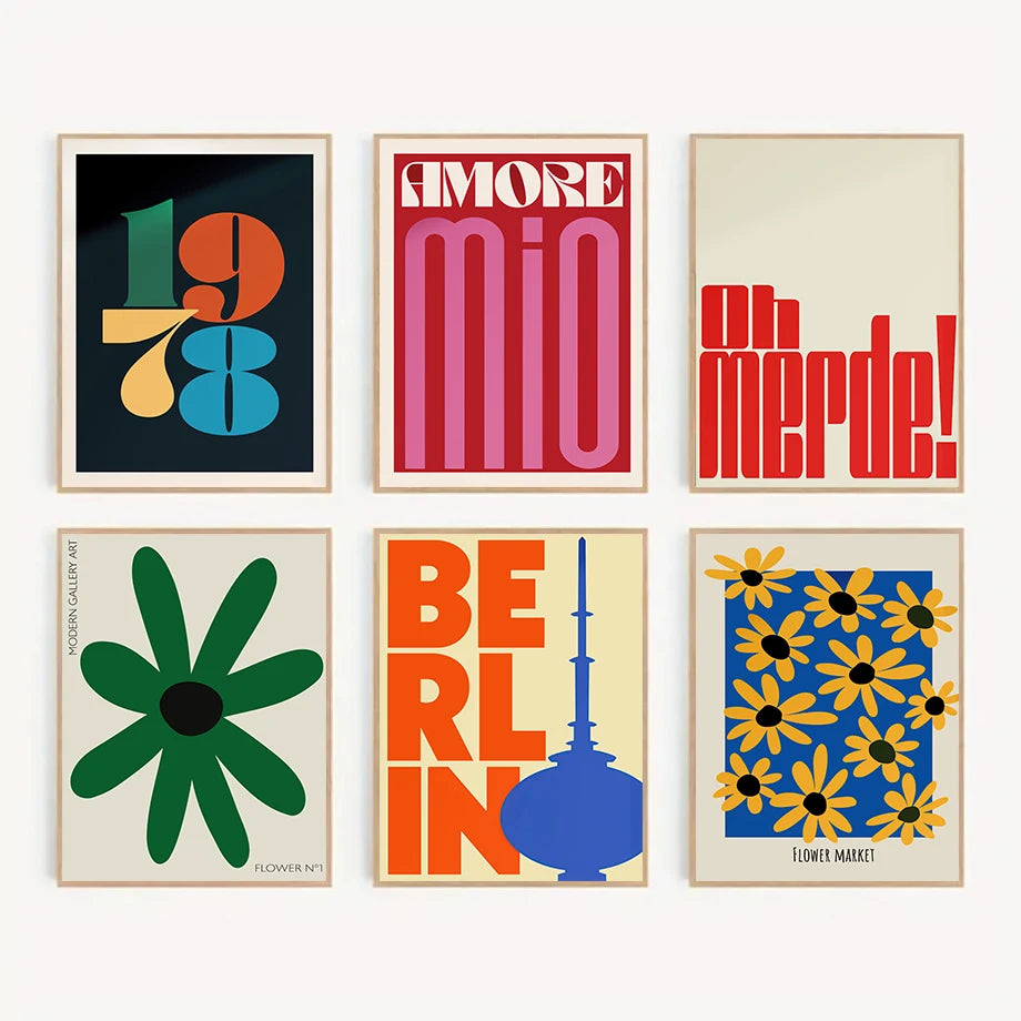 Boho Botanical Canvas Prints | Modern Abstract Flower Gallery