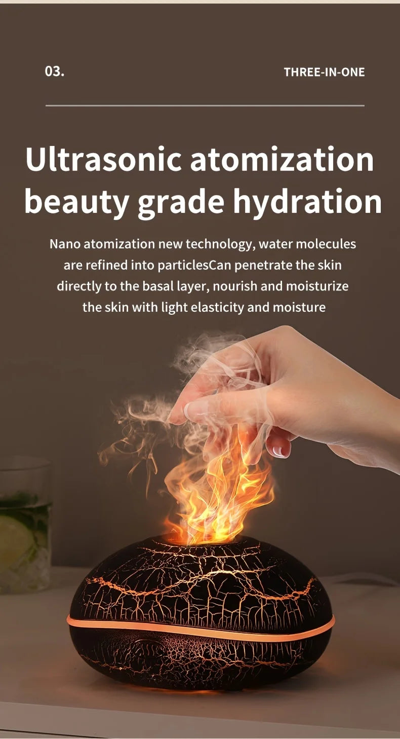 Flame Effect Aromatherapy Diffuser