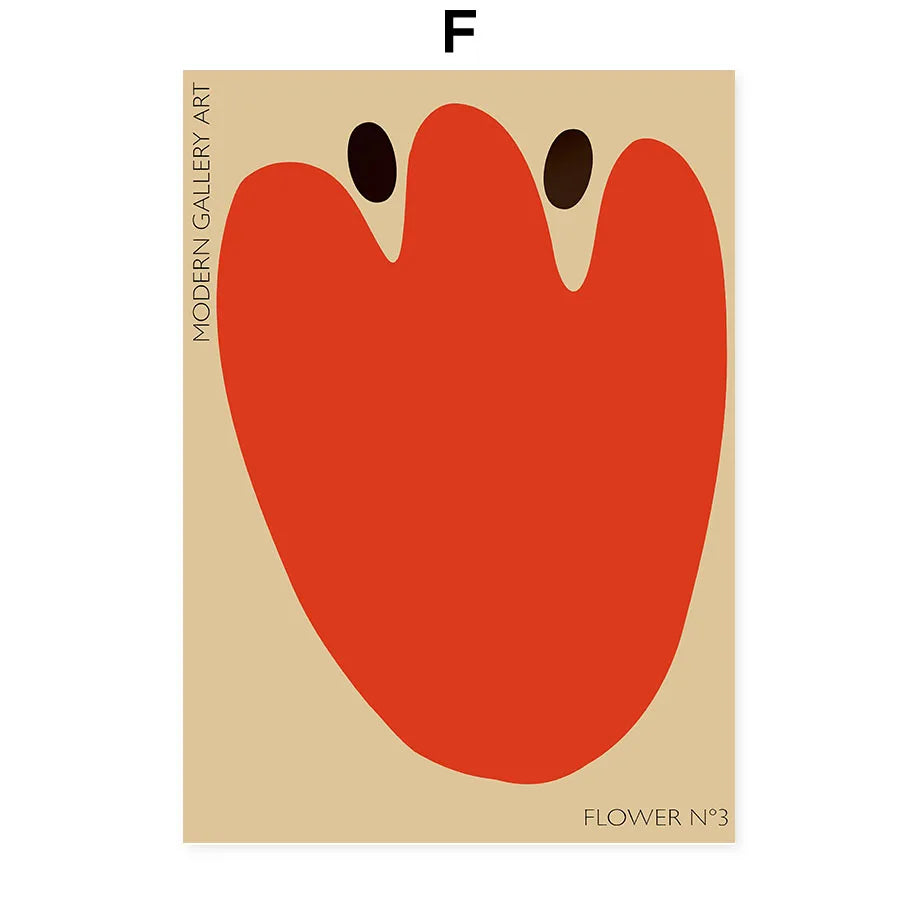 Boho Botanical Canvas Prints | Modern Abstract Flower Gallery