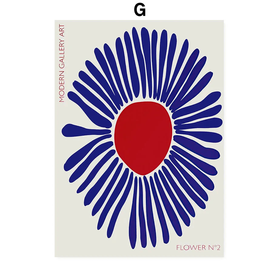 Boho Botanical Canvas Prints | Modern Abstract Flower Gallery