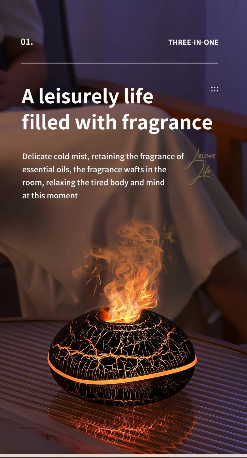 Flame Effect Aromatherapy Diffuser