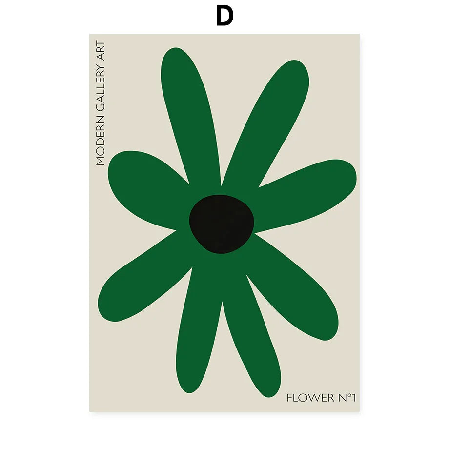 Boho Botanical Canvas Prints | Modern Abstract Flower Gallery