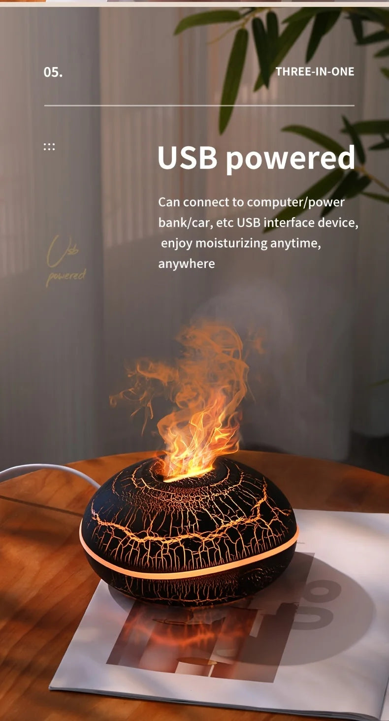Flame Effect Aromatherapy Diffuser