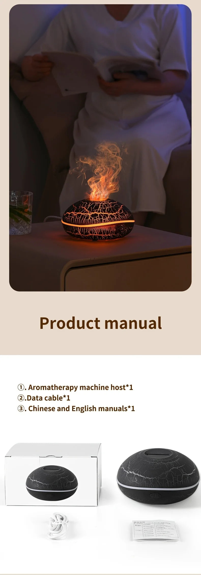 Flame Effect Aromatherapy Diffuser