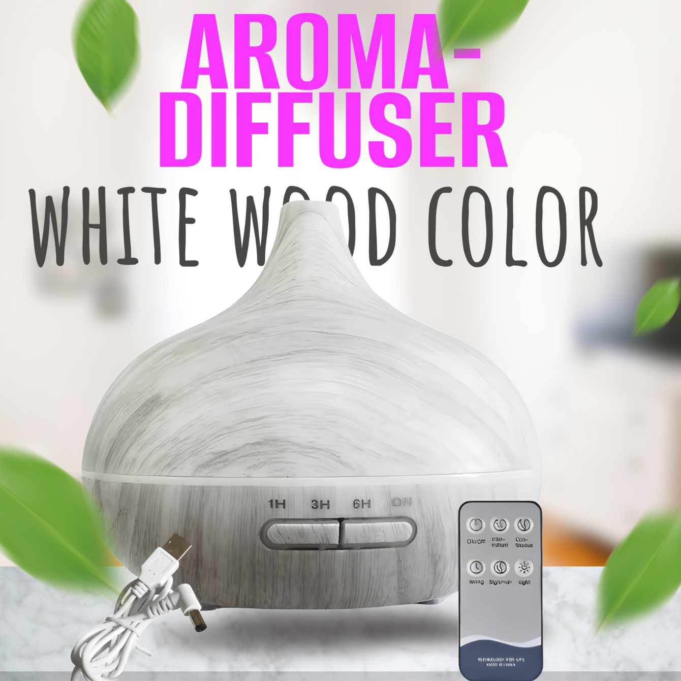 Aurora Flame - USB Aroma Diffuser & Ultrasonic Humidifier