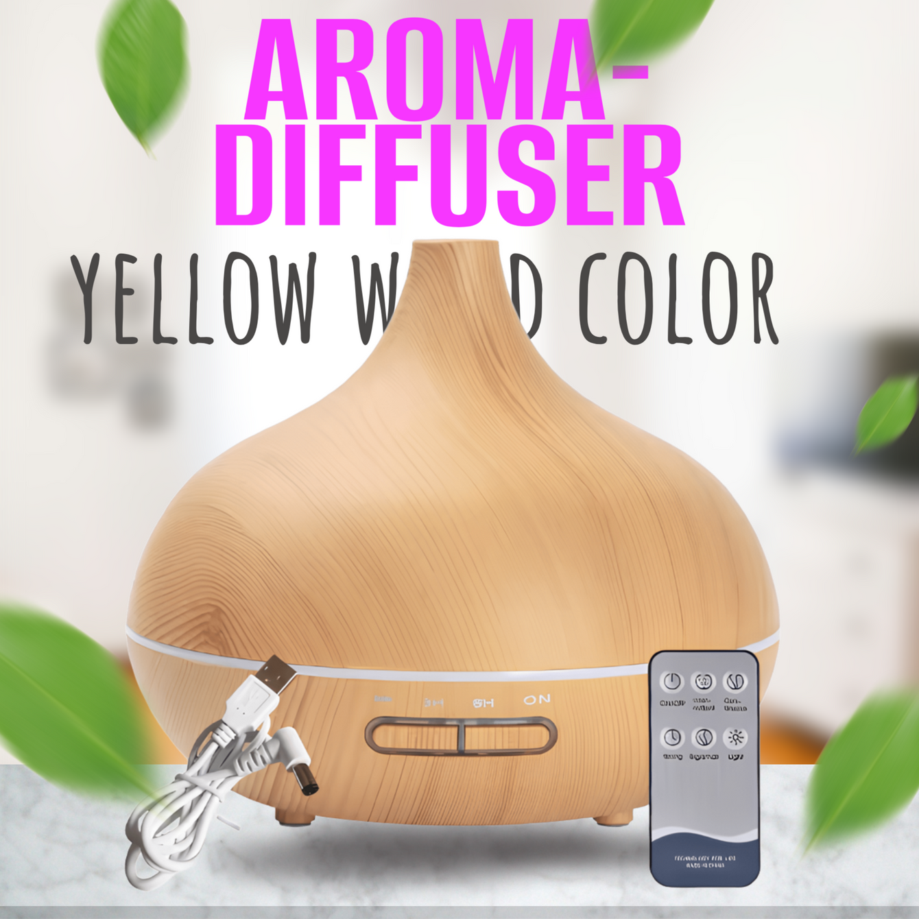 Aurora Flame - USB Aroma Diffuser & Ultrasonic Humidifier